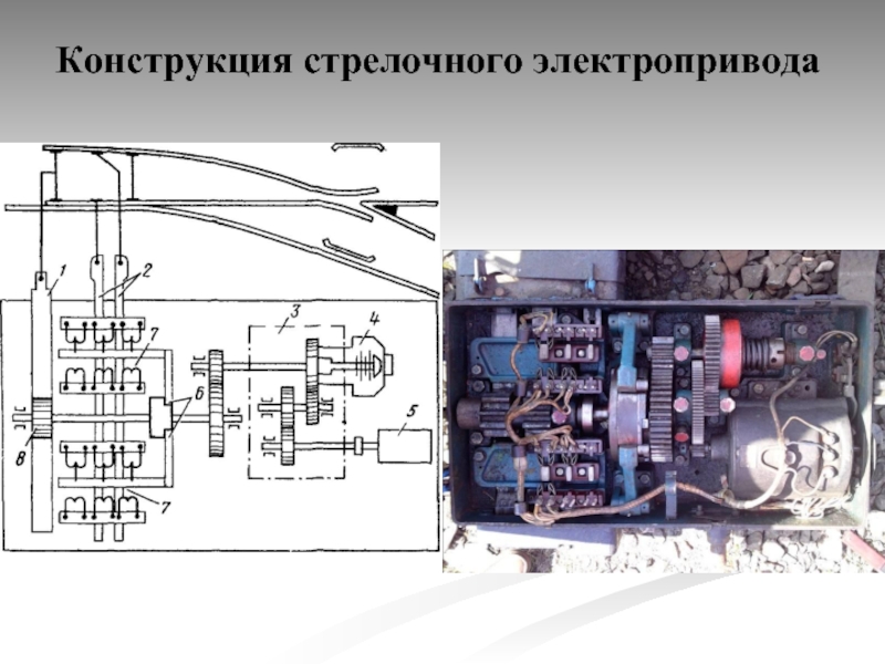 Схема электропривода стрелочного