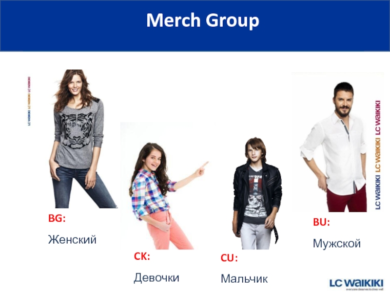 Merch Group BG: Женский BU: Мужской  CK: Девочки CU: Мальчики