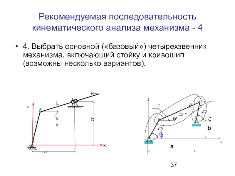 Кинематический анализ. Кинематическое исследование механизма шарнирного четырехзвенника. Кинематический анализ ТММ. Кинематический анализ шарнирного четырёхзвенника. Программа моделирования рычажных механизмов.