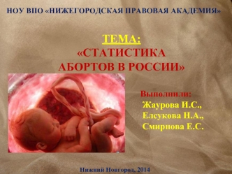 Статистика абортов в России