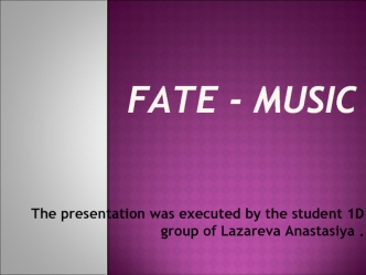 Fate - music