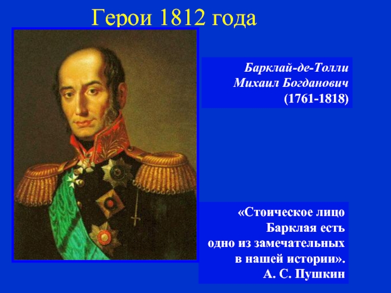 Герои войны 1812 презентация