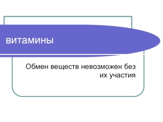 витамины