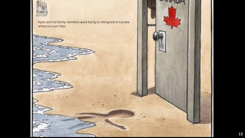 Aylan and his family members were trying to immigrate to Canada where his aunt lives.