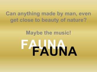 Fauna