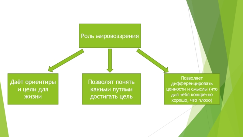 Роль мировоззрения в жизни человека сложный план