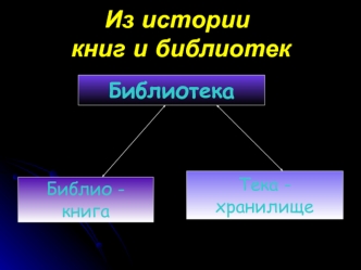 Из истории книг и библиотек