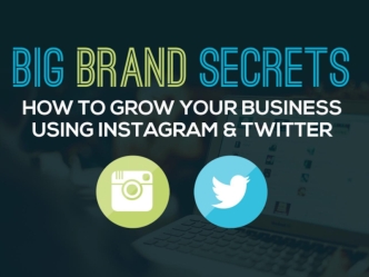 Big Brand Secrets: How to Grow Your Business Using Instagram & Twitter