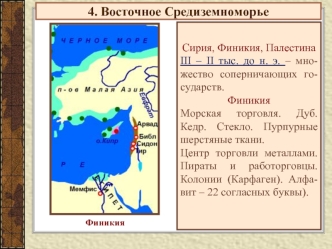 4. Восточное Средиземноморье