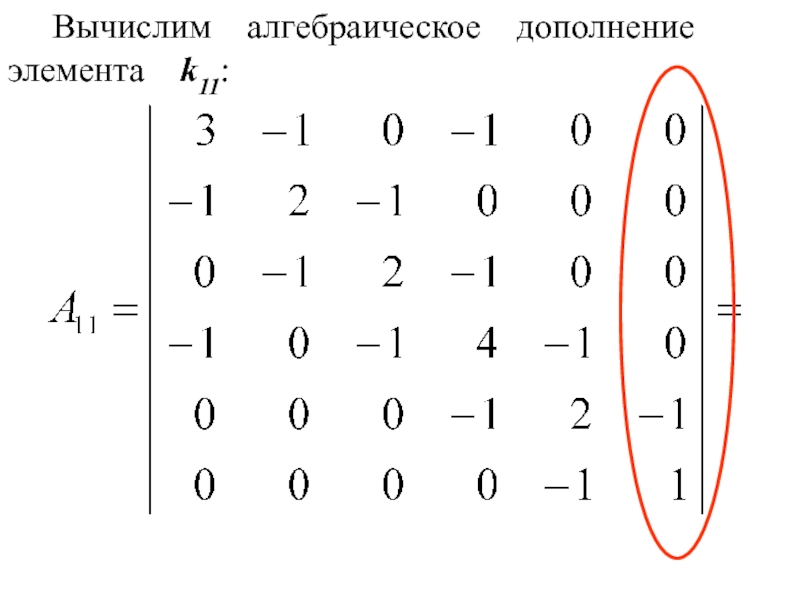 Дополнение элемента. Алгебраические вычисления.