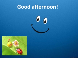 Good afternoon!
