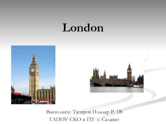 London is a leading Global City