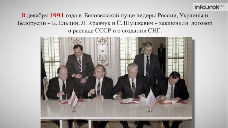 Беловежские соглашения снг
