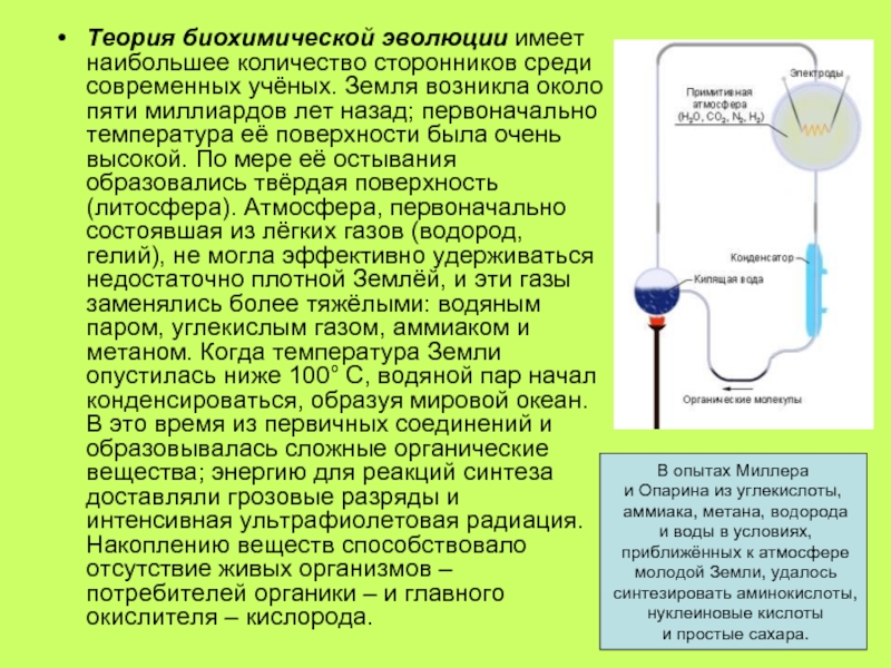 Теория опарина презентация