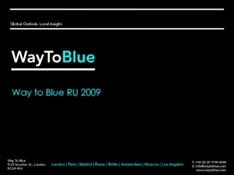 Way to Blue RU 2009