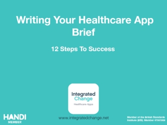 Writing Your Healthcare App Brief