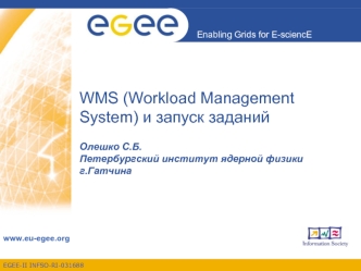 WMS (Workload Management System) и запуск заданий