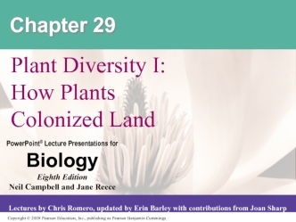 Plant Diversity I: How Plants Colonized Land