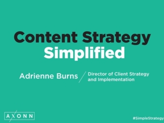 Content Strategy, Simplified