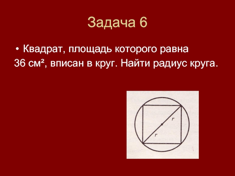 Окружность радиусом 8 см вписана в квадрат найти площадь этого квадрата с рисунком