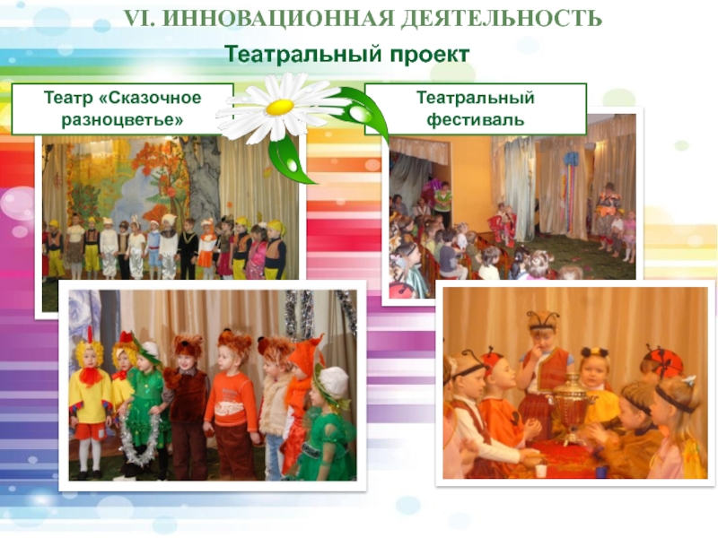 Театр в детском саду отчет. Разноцветье Томск театр.
