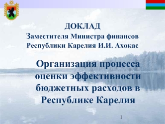 Организация процесса оценки эффективности бюджетных расходов в Республике Карелия