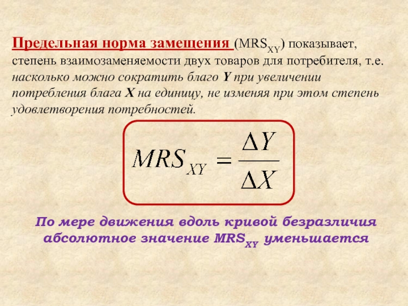 Предельная норма замещения