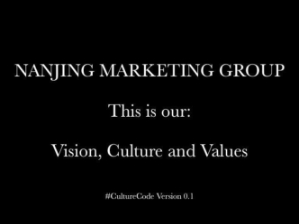 Nanjing Marketing Group #CultureCode