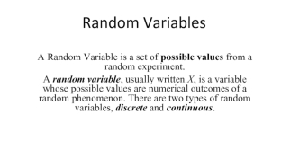 Random variables