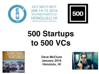 From 500 Startups to 500 VCs