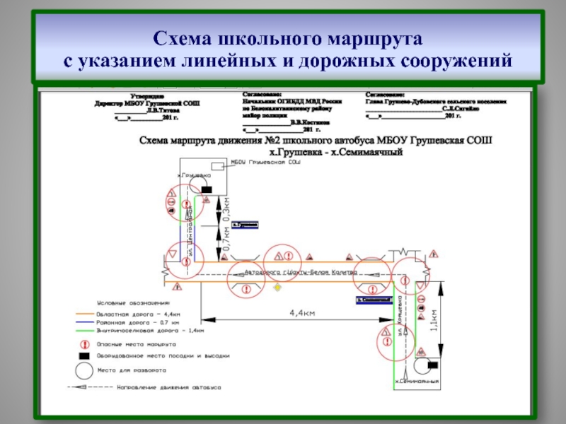 Схема участкового маршрута