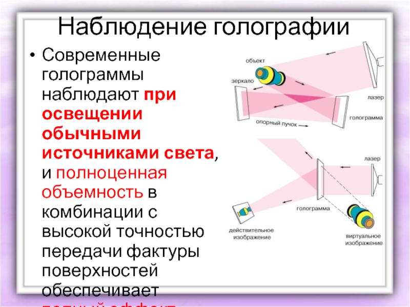 Проект по теме голограммы