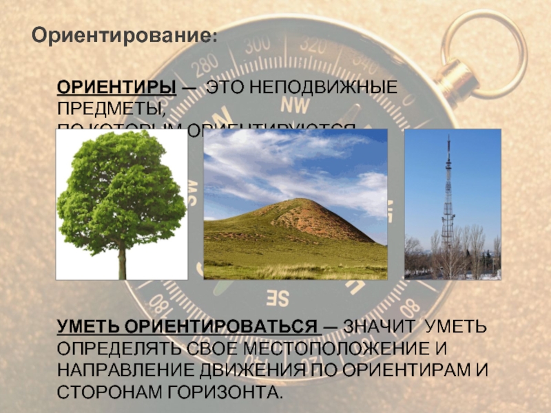 Уметь ориентироваться