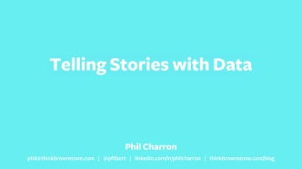 Telling Stories With Data