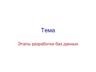 Тема