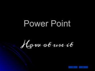 Power Point