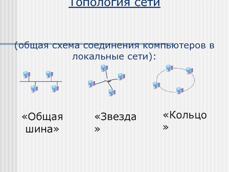 Схема соединения компьютеров в сети. Характеристика топологии шина звезда кольцо. Охарактеризуйте топологию «шина», «звезда», «кольцо».. Охарактеризуйте кратко топологию шина звезда кольцо. Локальные сети презентация.