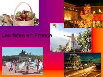Les fetes en France
