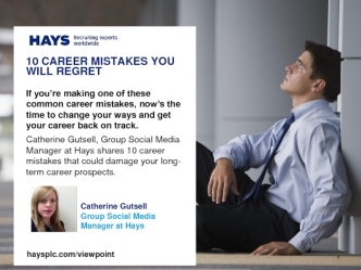 10 Career Mistakes You Will Regret