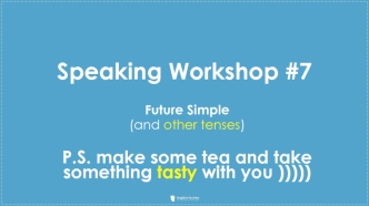 Speaking workshop