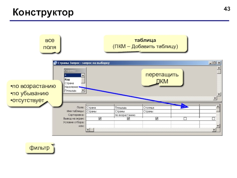 Конструктор в экселе. Конструктор таблиц. Конструктор таблиц в access. ПКМ В access. ПКМ В экселе это.