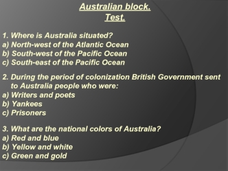 Australian block