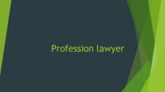 Profession lawyer