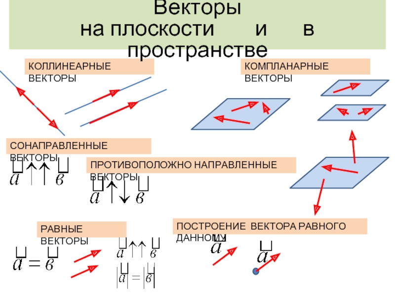 Равные векторы это