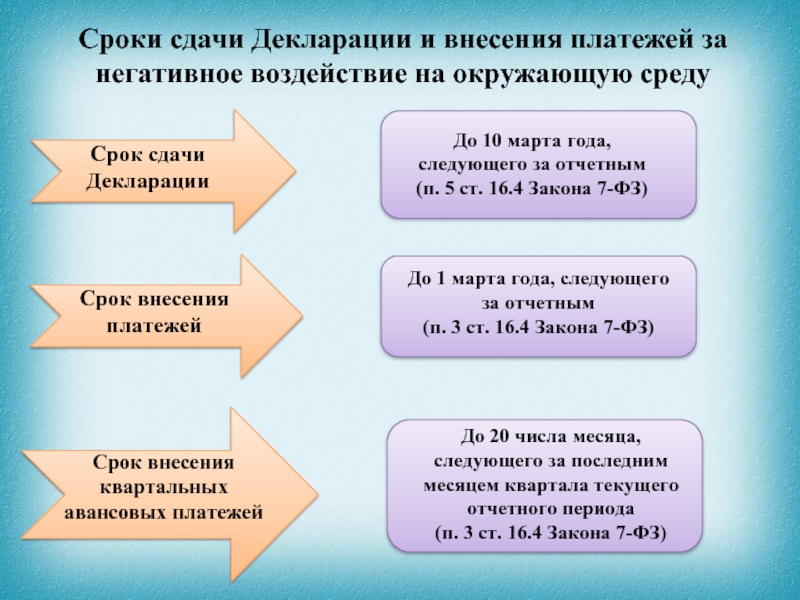 Образец декларации о воздействии на окружающую среду