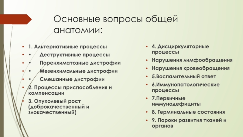 История развития патологической анатомии презентация