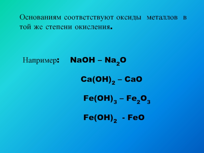 Fe2 oh. Степень окисления оксида. NAOH степень окисления. Основание оксид металла. Основания и оксиды с степенью окисления.