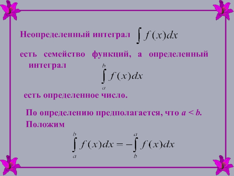 Определенные интегралы презентация