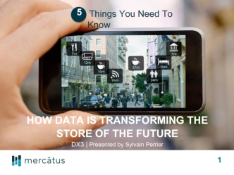 How data is transforming the 
Store of the future
DX3 | Presented by Sylvain Perrier