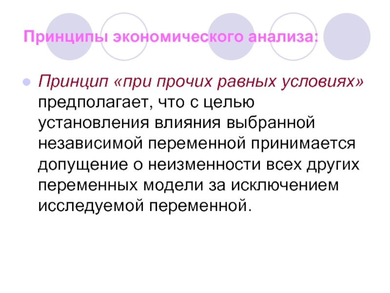 Предполагают условия. Принцип при прочих равных условиях. Пример при прочих равных условиях. Принцип неизменности. Допущение в экономическом анализе:.